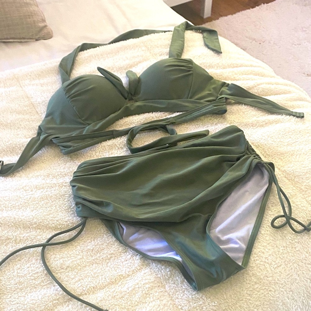 Green Bikini Set Size Medium/34D